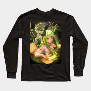 Green tea Orange Elfy Long Sleeve T-Shirt